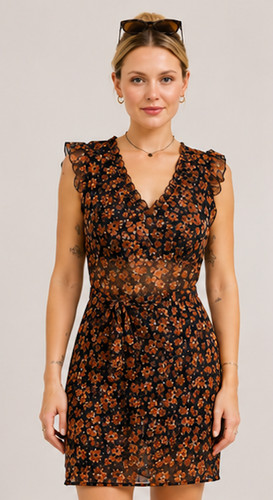 Sommer bluse lang leger braun - sommer,