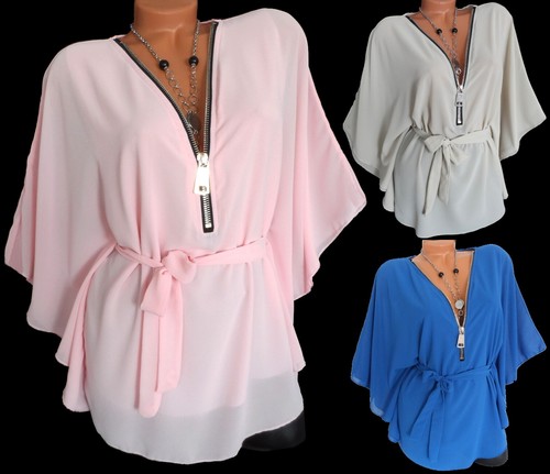 Tunika bluse chiffon - bluse,