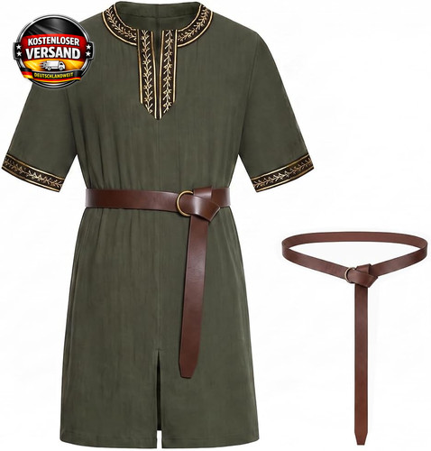 Wikinger tunika herren braun - herren,