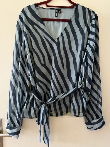 Pieces chiffonbluse mit - chiffonbluse,