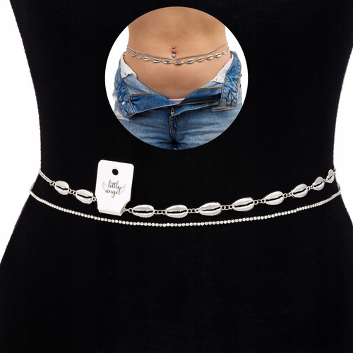 Silberne tunika bauch kette - silberne,