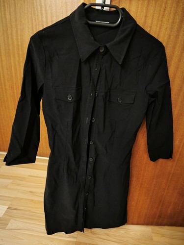 Schwarze langbluse elegant - langbluse, 3/4