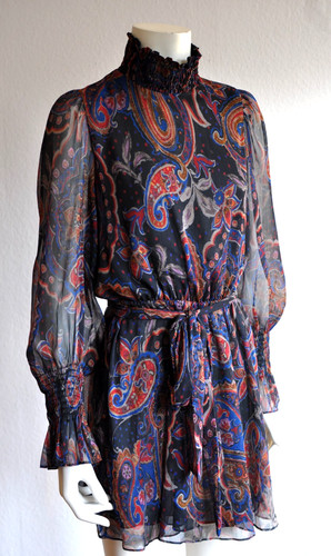 Zara chiffon mini kleid - chiffon,